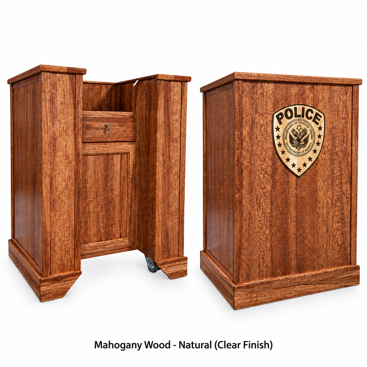 Executive Wood Defender Step-In™ Bullet Resistant Work Station - DEF339-SI