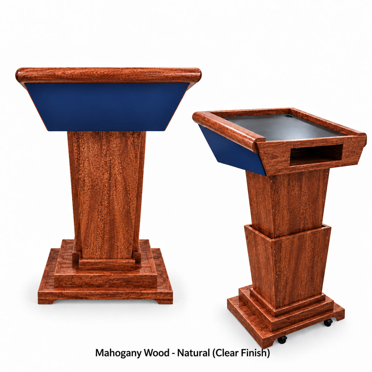 Executive Wood Modern Titan Lift™ Height Adjustable Lectern - TTN435-LIFT
