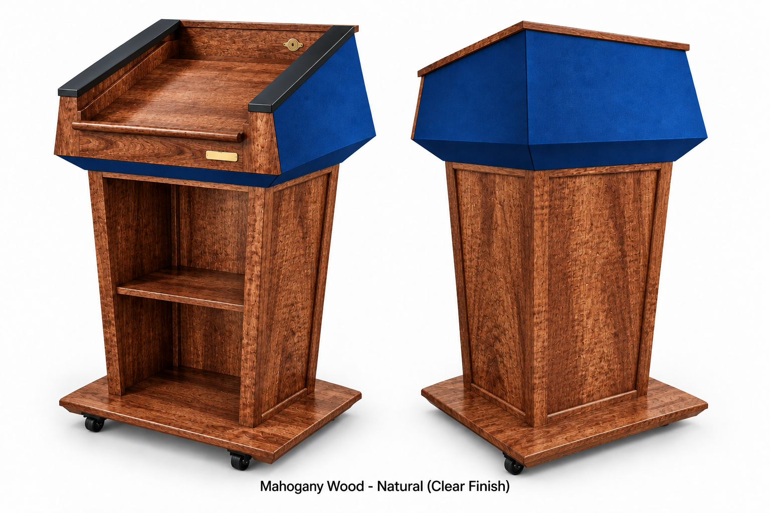 Executive Wood Presidential Bullet Resistant Podium – Certified NIJ Level III - PRES500-AB