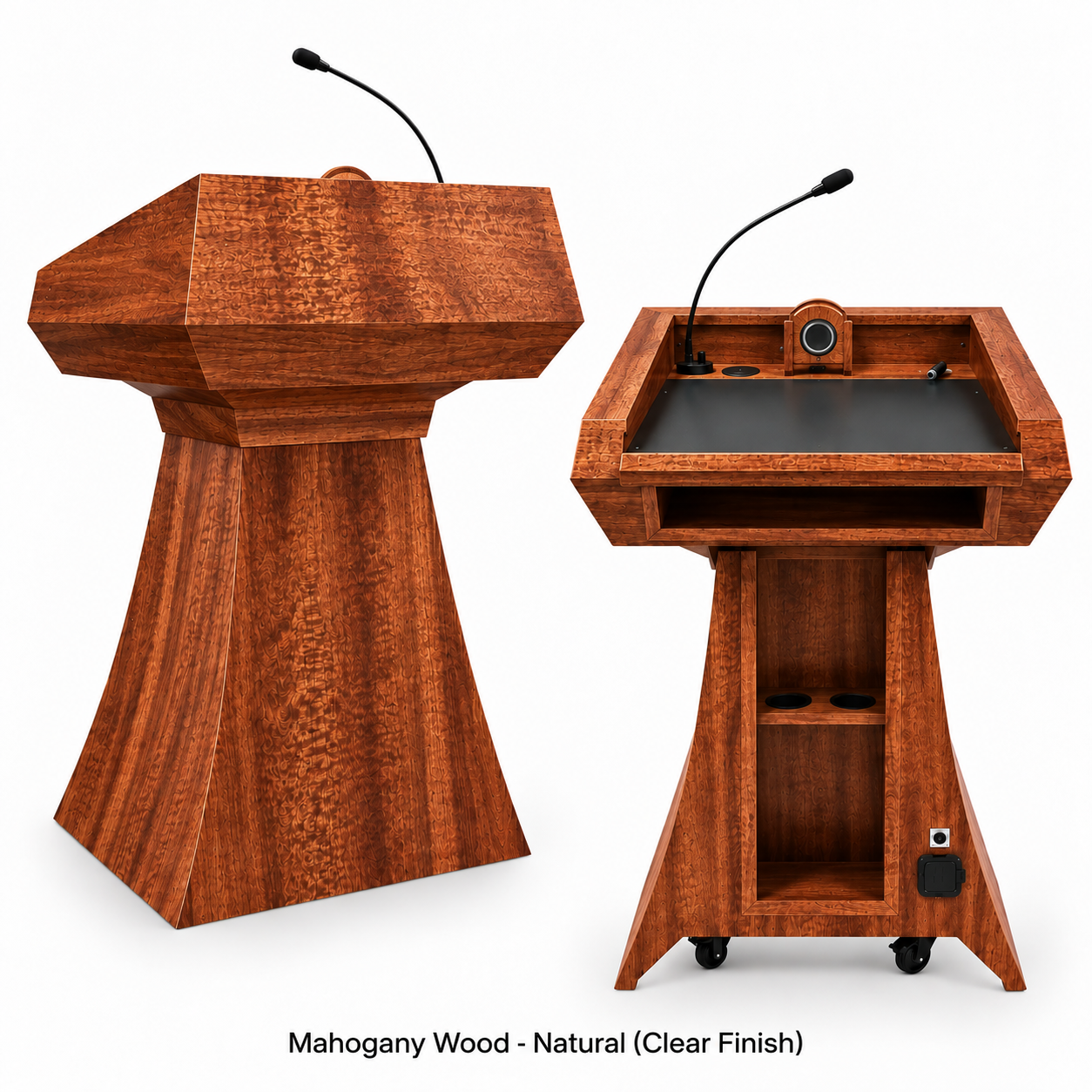 Executive Wood Adjustable StatesMan AutoGlide™ Lectern | STM019-AG