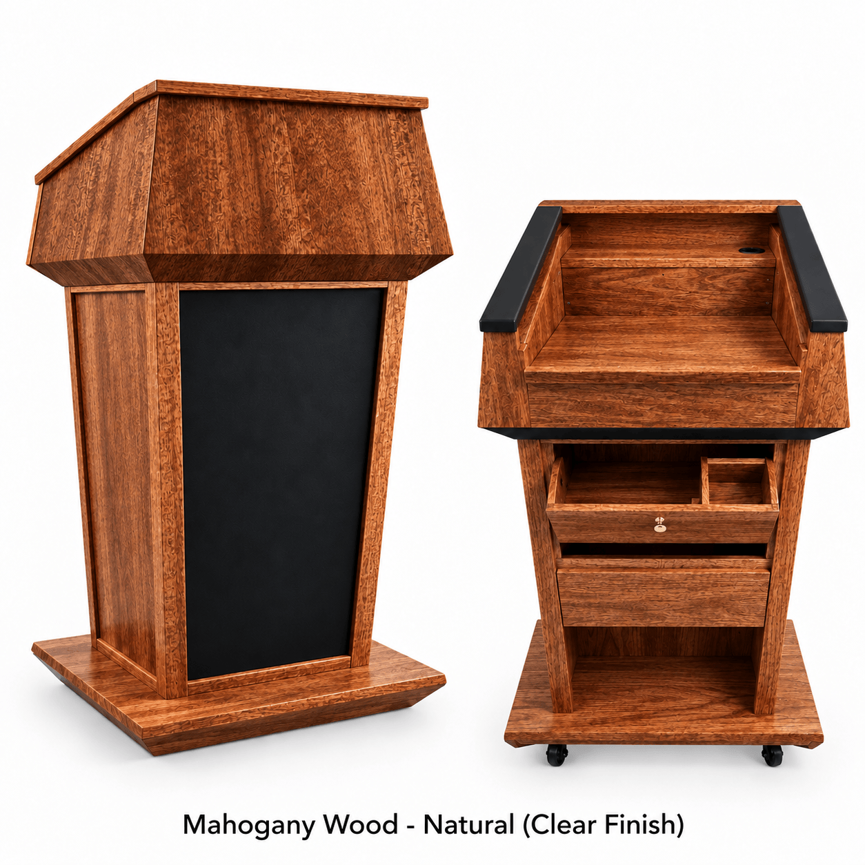 Executive Wood Presidential Plus Evolution™ Sound Lectern with Built-In Audio - PRES900-EV