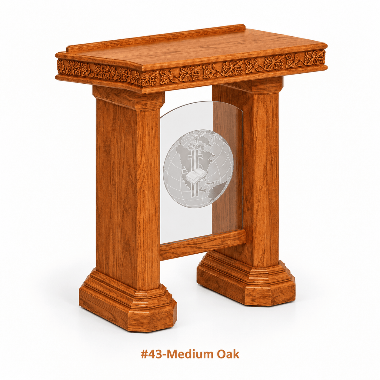 Imperial Woodworks Wood With Acrylic Pulpit NO 5405
