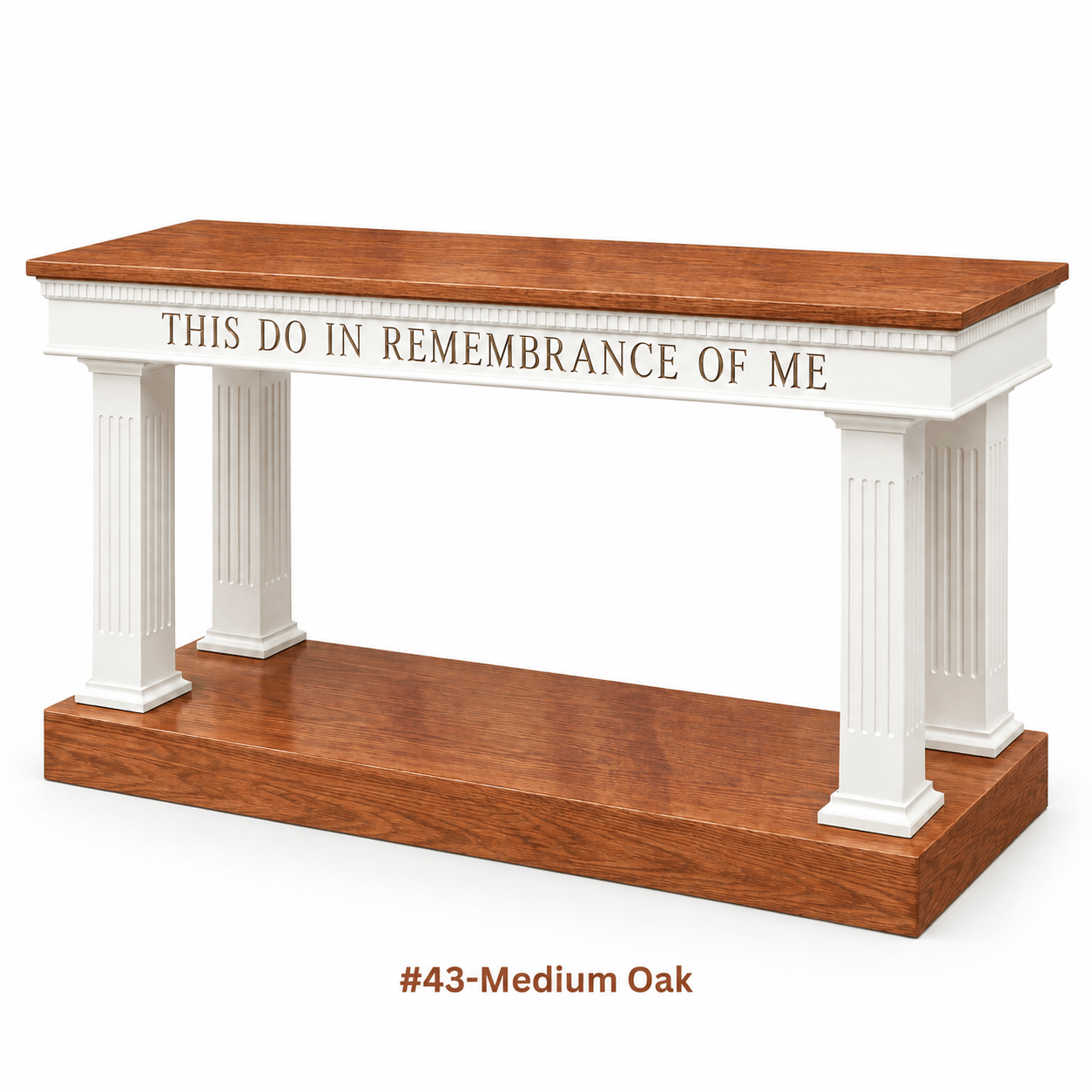 Imperial Woodworks Colonial Open Communion Table 8405
