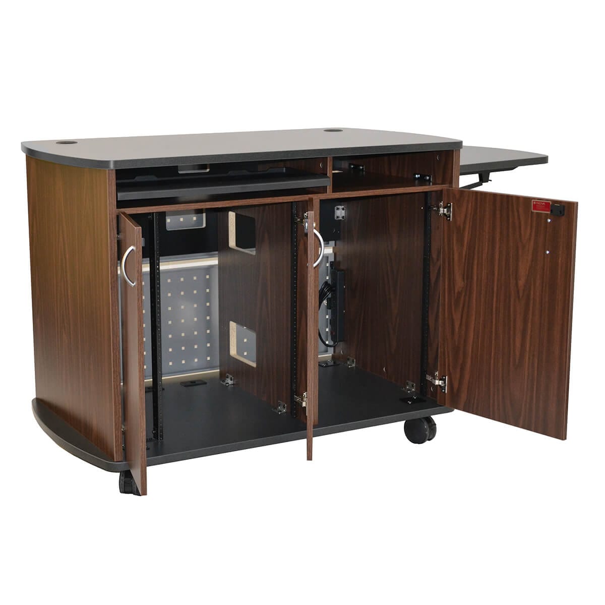 Nova Solutions Curved Top AV Lectern - Grommet & Keyboard Drawer ...