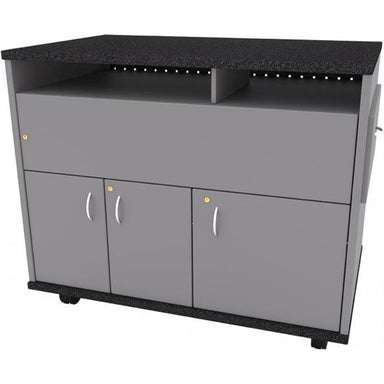 Nova Solutions Square Top AV Lectern with pullout shelf