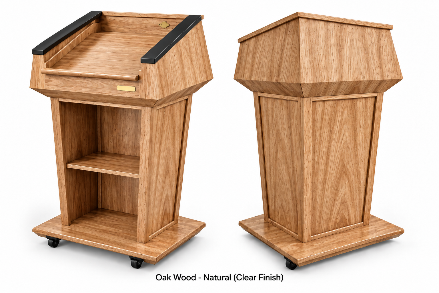 Executive Wood Presidential Bullet Resistant Podium – Certified NIJ Level III - PRES500-AB