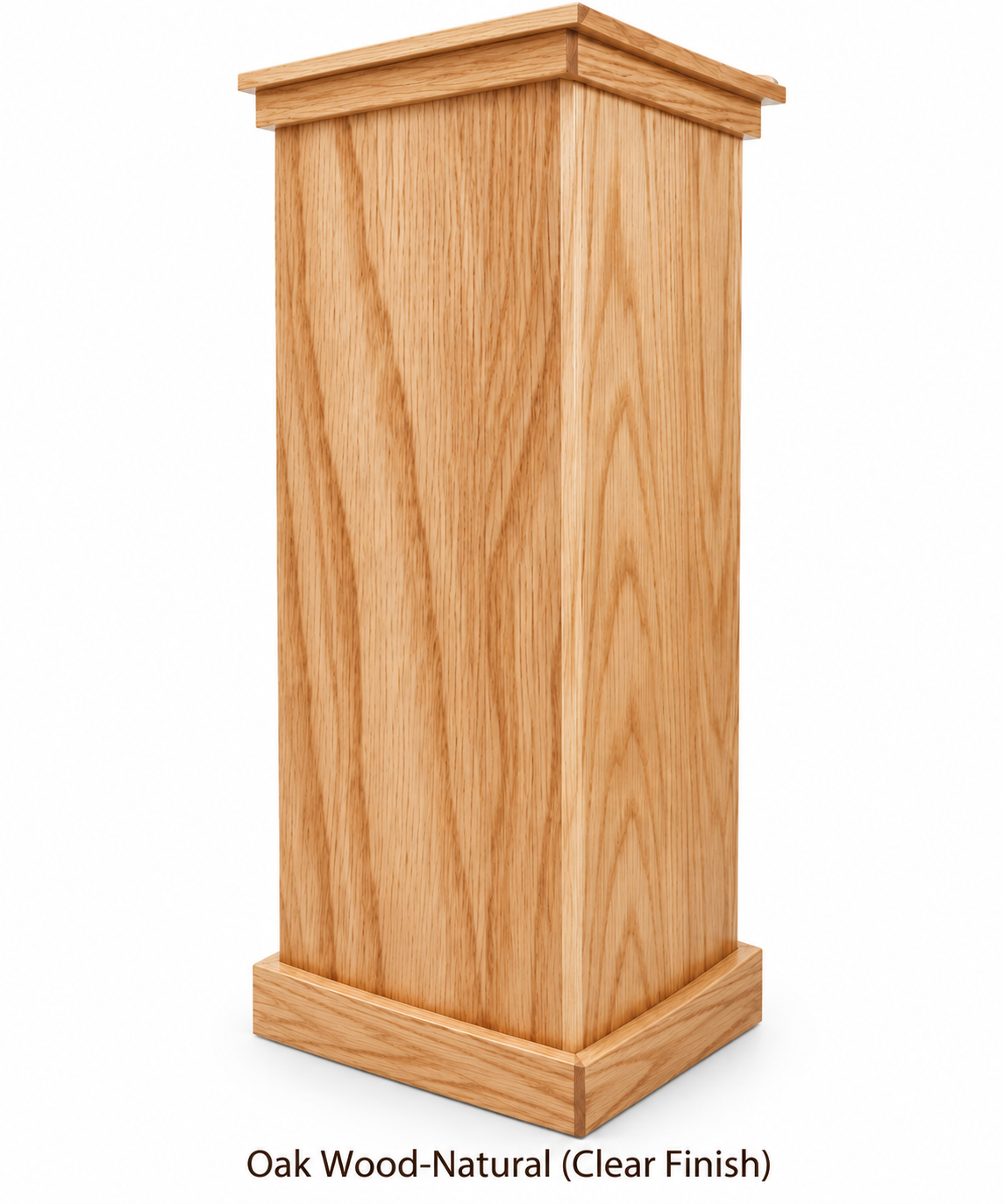 Executive Wood Assistant™ Portable Pedestal Oak Wood Podium - AST125
