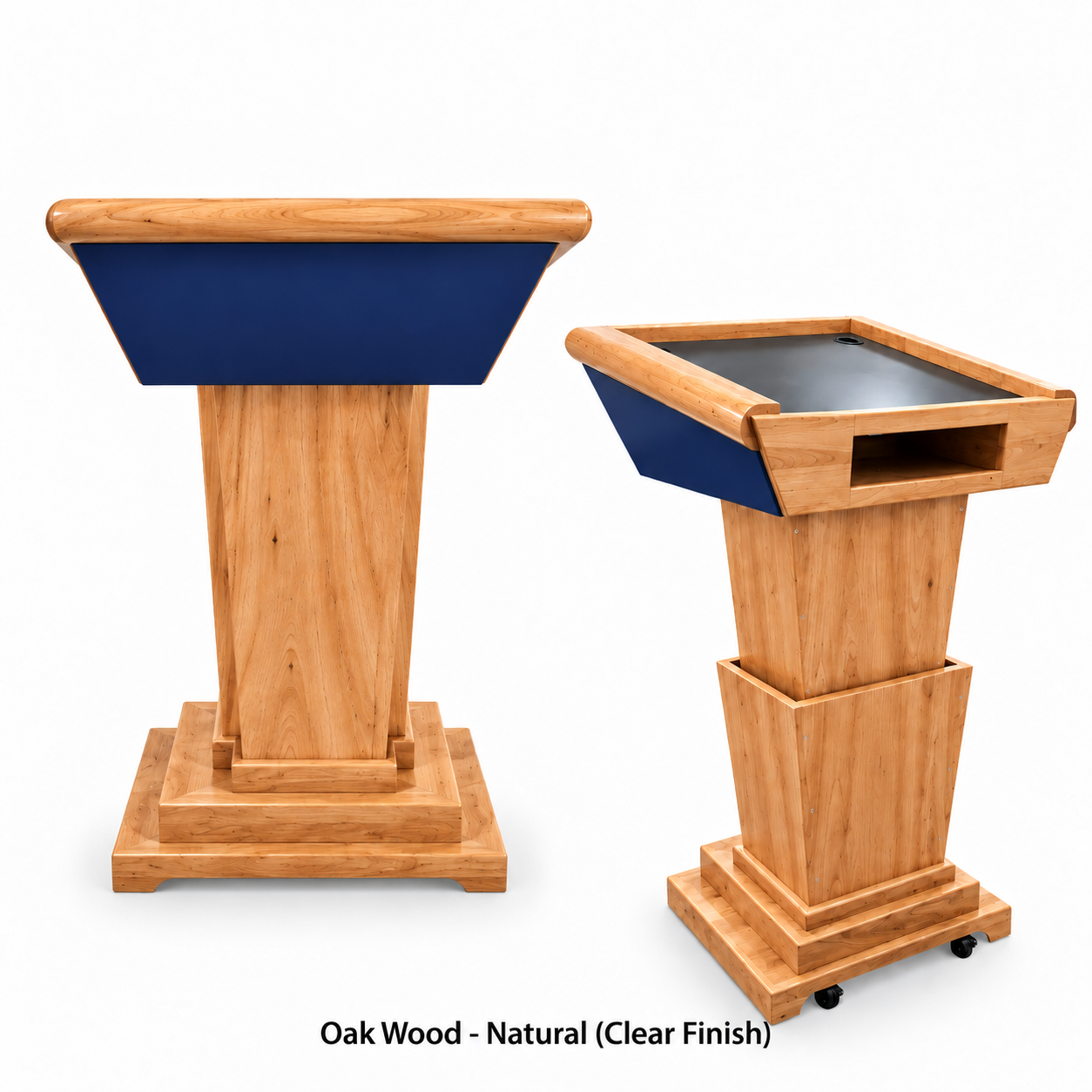 Executive Wood Modern Titan Lift™ Height Adjustable Lectern - TTN435-LIFT