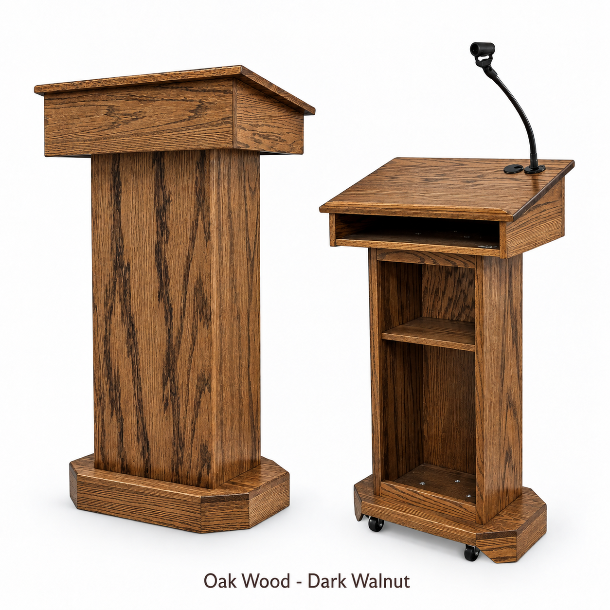 Executive Wood Senator Full Handcrafted Solid Hardwood Lectern - SNT244