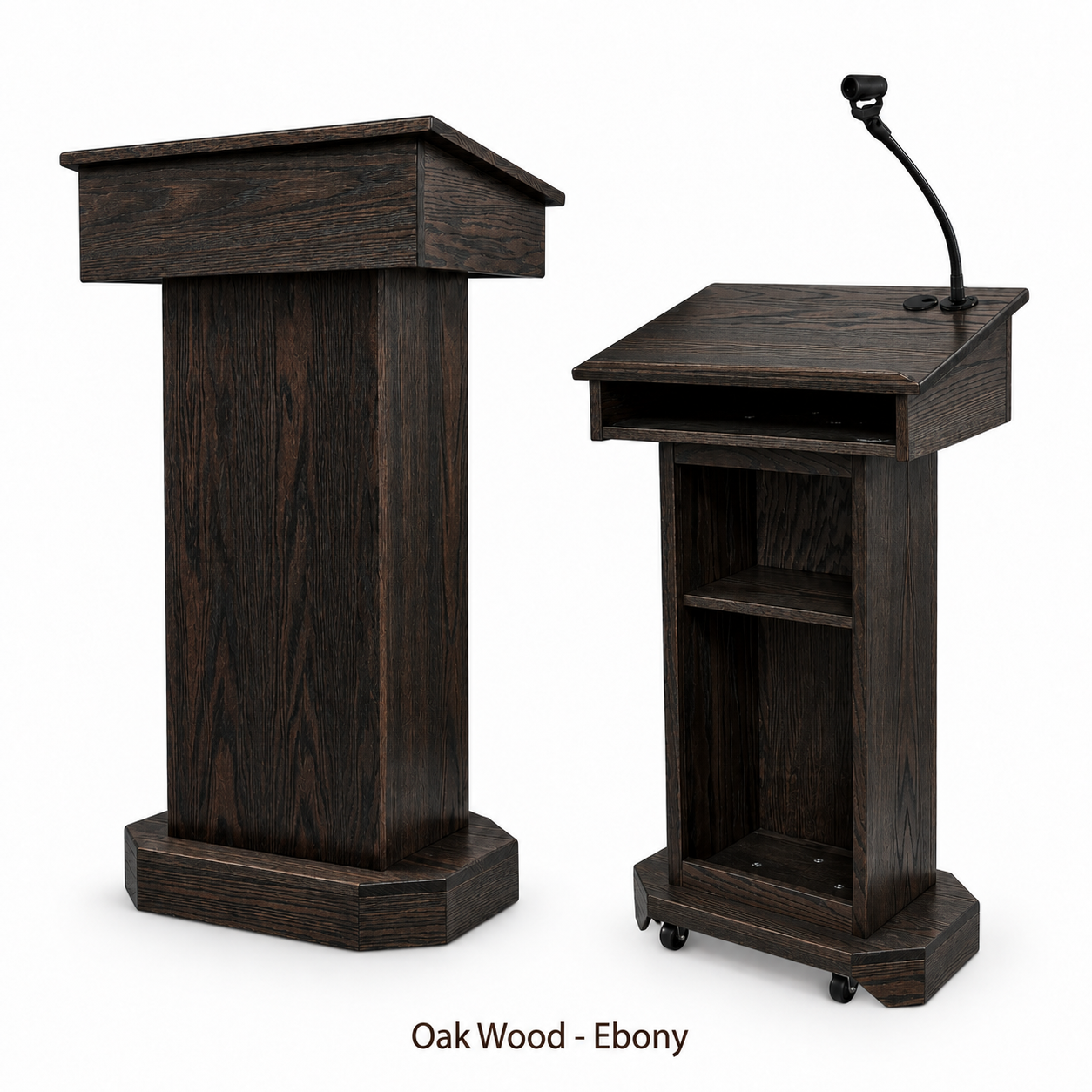 Executive Wood Senator Full Handcrafted Solid Hardwood Lectern - SNT244
