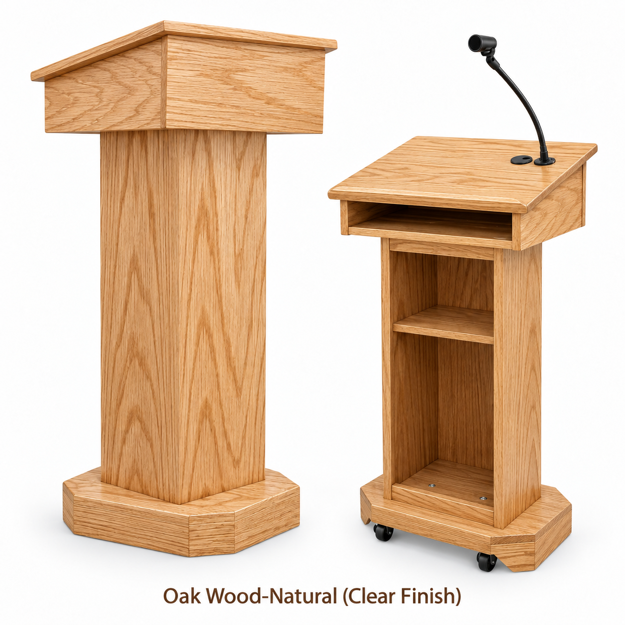 Executive Wood Senator Full Handcrafted Solid Hardwood Lectern - SNT244