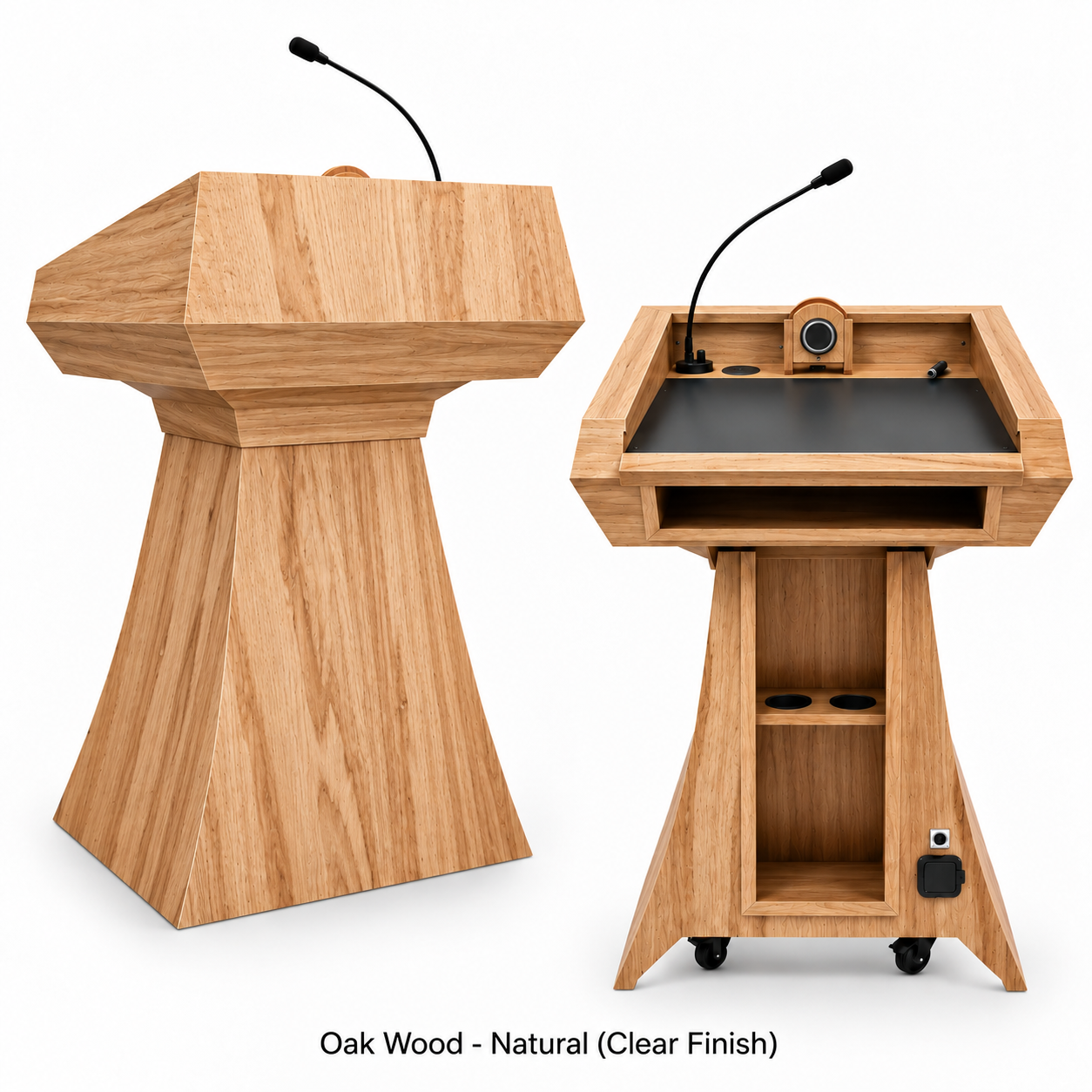 Executive Wood Adjustable StatesMan AutoGlide™ Lectern | STM019-AG