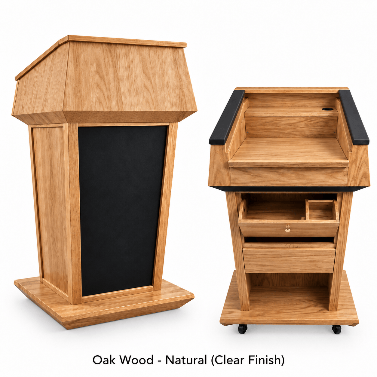 Executive Wood Presidential Plus Evolution™ Sound Lectern with Built-In Audio - PRES900-EV