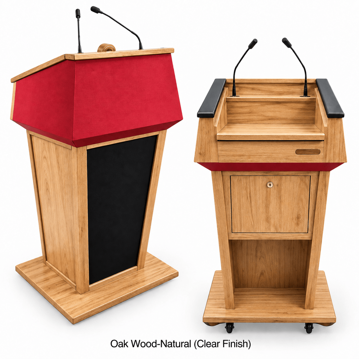 Executive Wood Presidential Evolution Podium with Built-In Audio - PRES500-EV