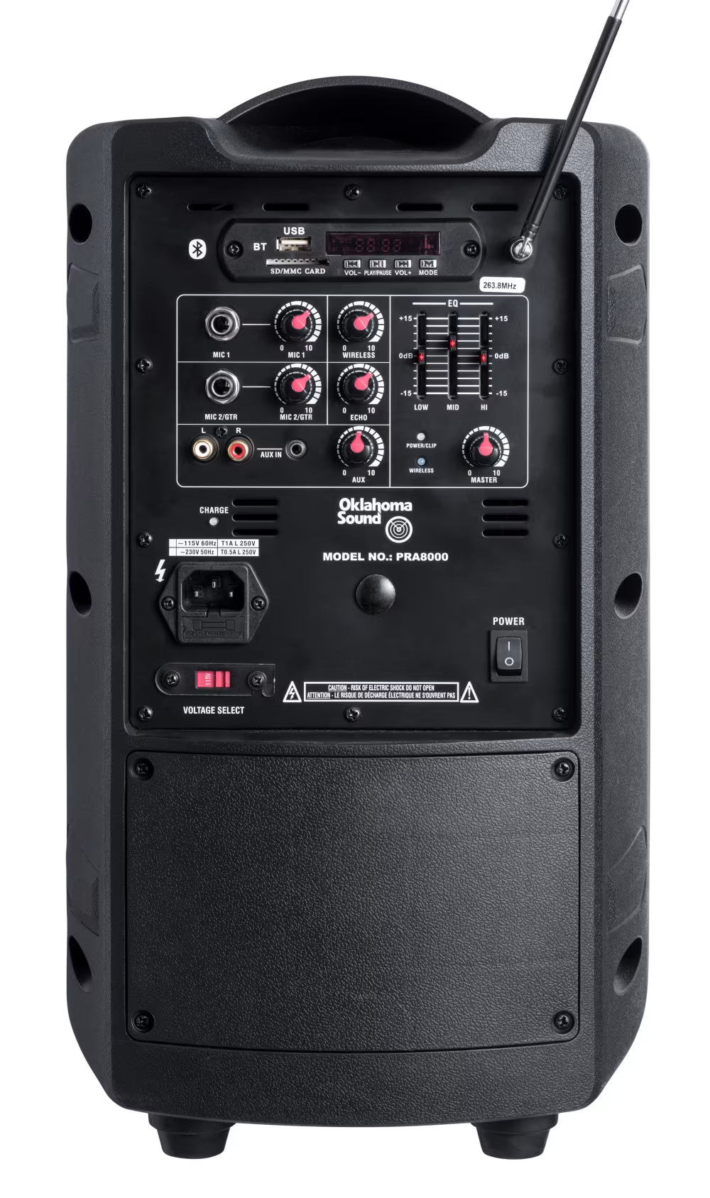 Oklahoma Sound 40 Watt Wireless PA System - PRA-8000