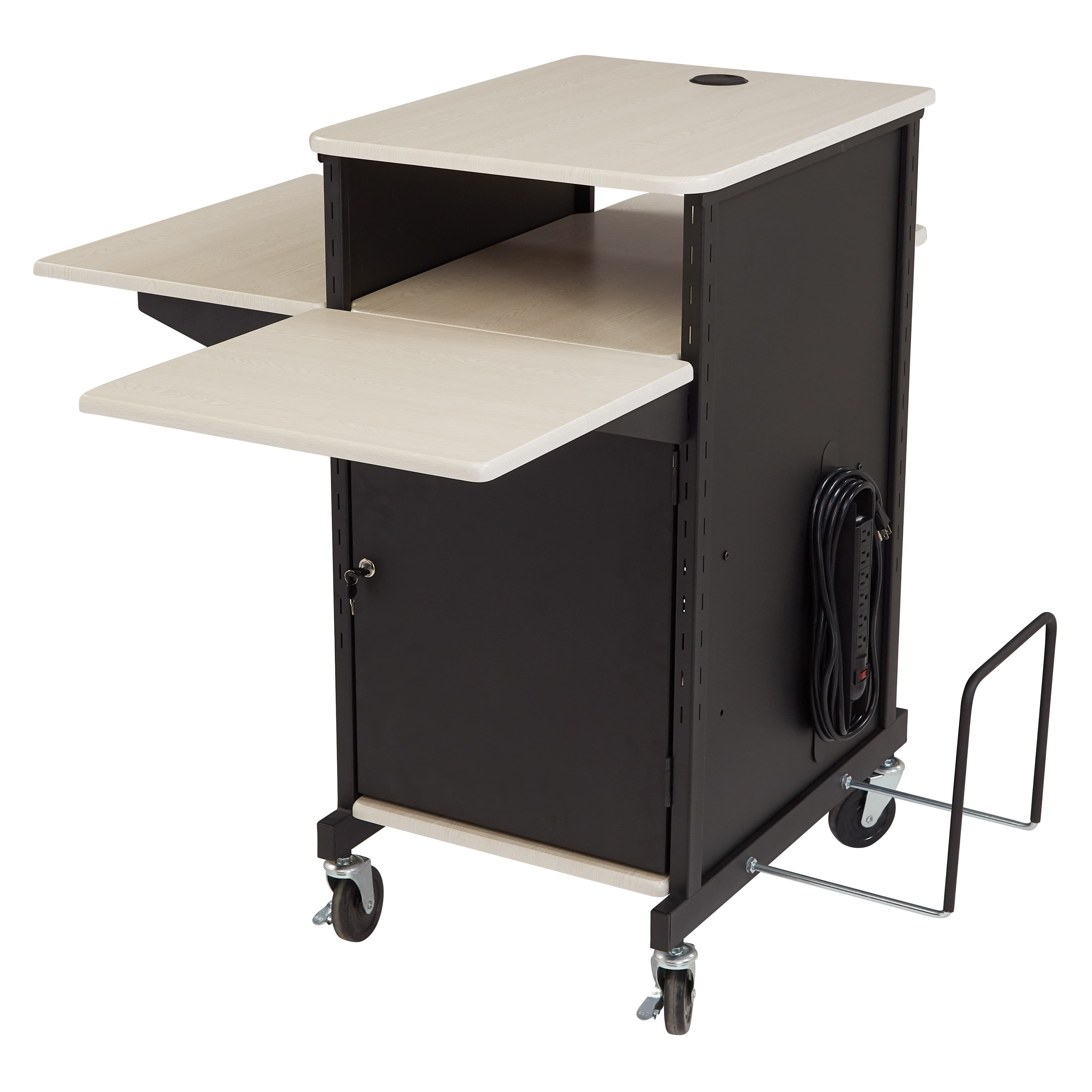 Oklahoma Sound PRC450 Jumbo Plus AV Presentation Cart | Heavy-Duty AV Cart