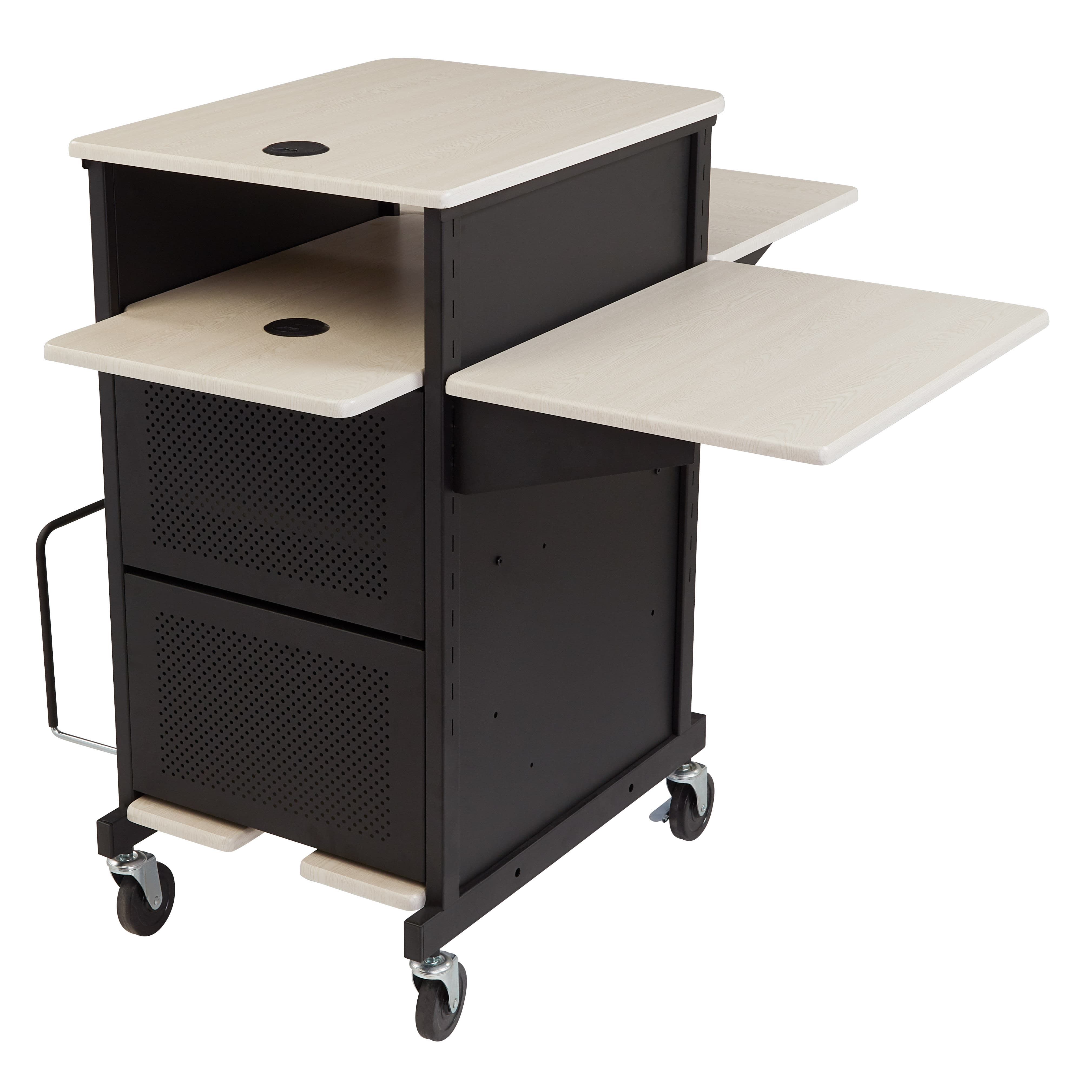 Oklahoma Sound PRC450 Jumbo Plus AV Presentation Cart | Heavy-Duty AV Cart