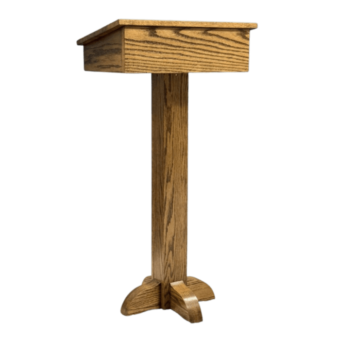 Executive Wood Products Pedestal Speaker's Stand