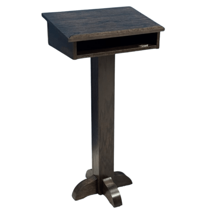 Executive Wood Products Pedestal Speaker's Stand