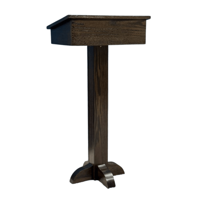Executive Wood Products Pedestal Speaker's Stand