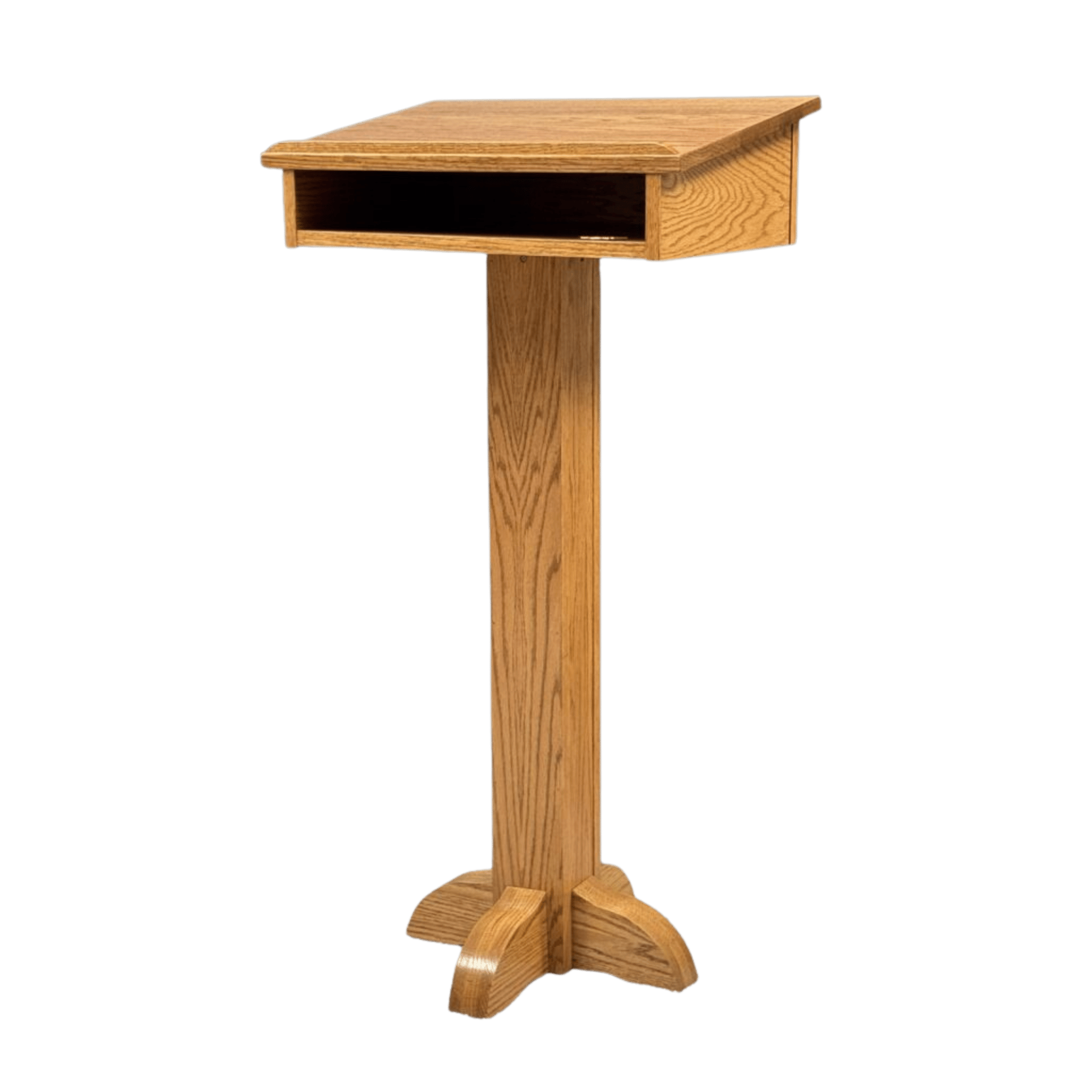 Executive Wood Products Pedestal Speaker's Stand