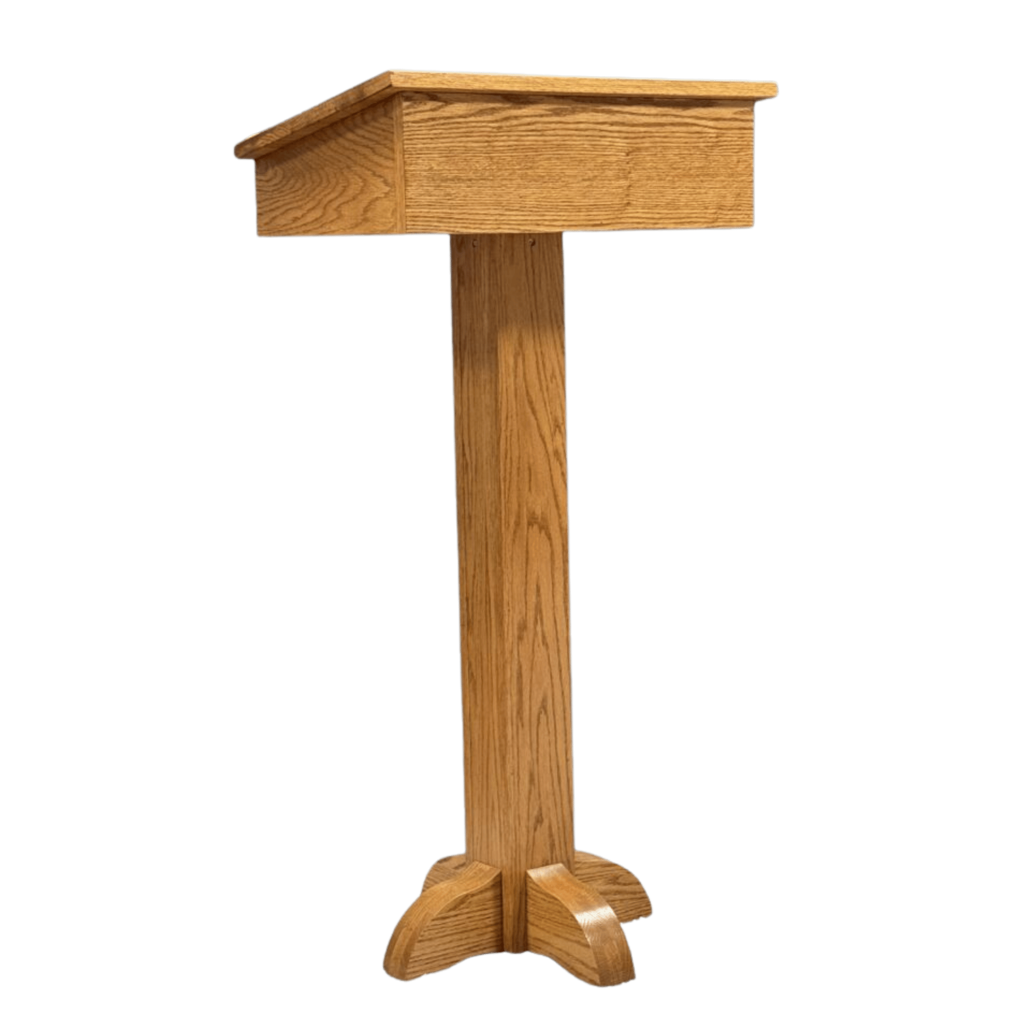 Executive Wood Products Pedestal Speaker's Stand