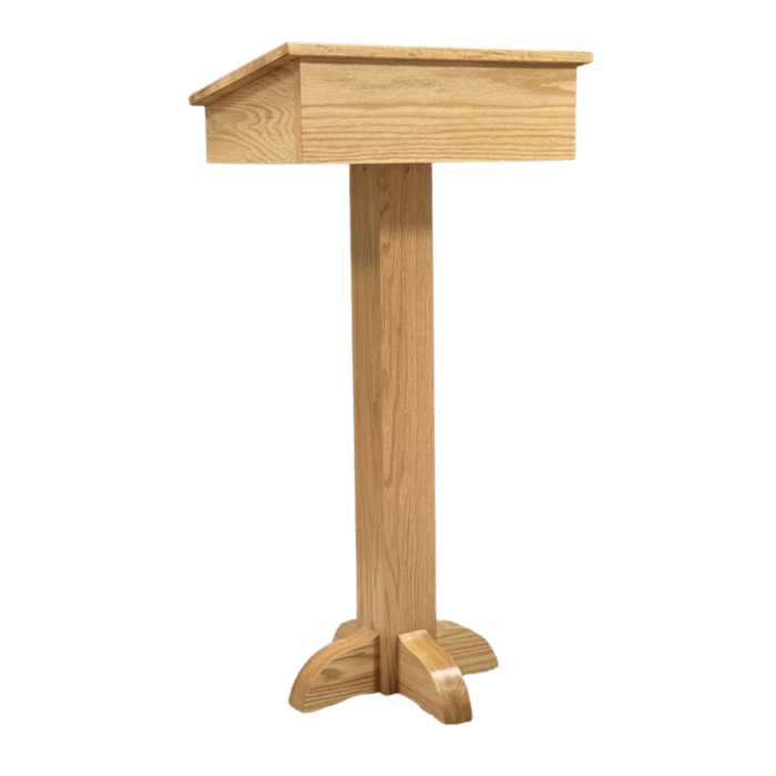 Executive Wood Products Pedestal Speaker's Stand