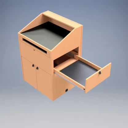 Sound-Craft The Teacher Multimedia Lectern with Equipment Storage - ML1B