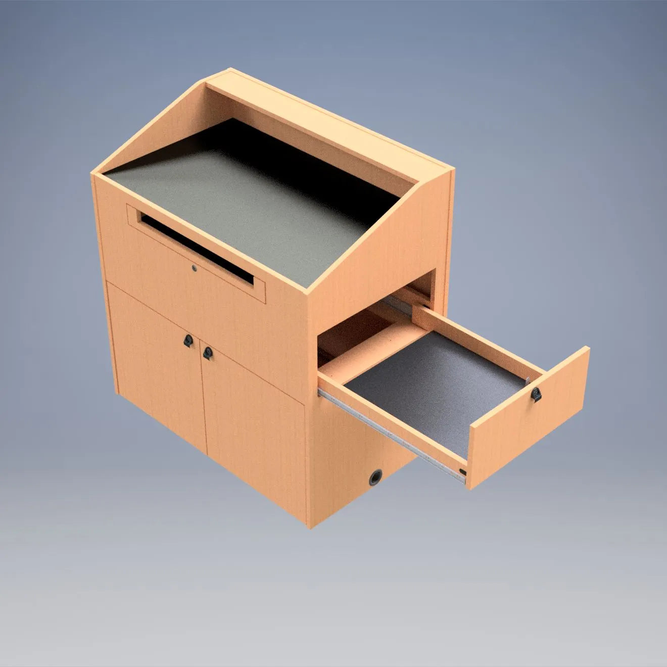 Sound-Craft The Teacher XL Hardwood Multimedia Lectern - ML2B