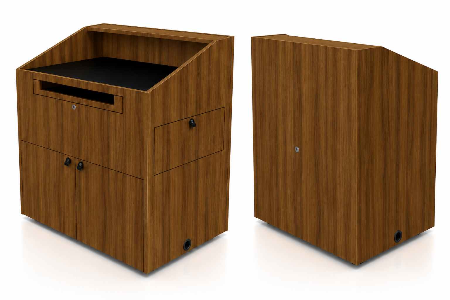 Sound-Craft The Teacher XL Hardwood Multimedia Lectern - ML2B