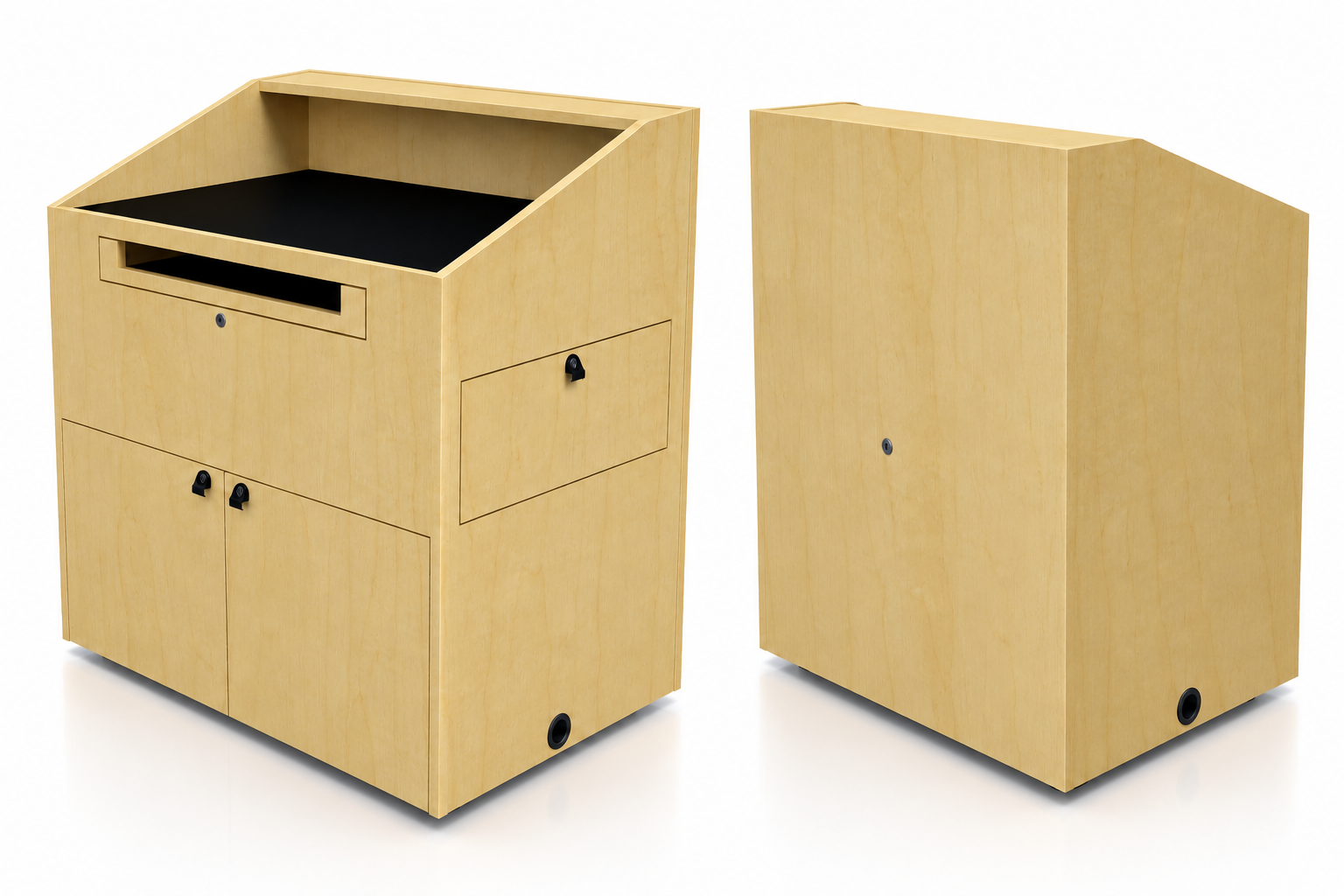 Sound-Craft The Teacher XL Hardwood Multimedia Lectern - ML2B