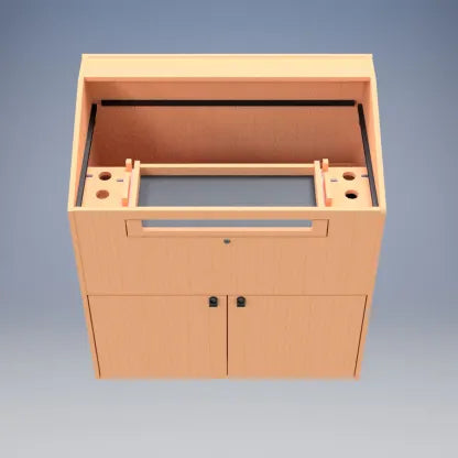 Sound-Craft The Teacher XL Hardwood Multimedia Lectern - ML2B