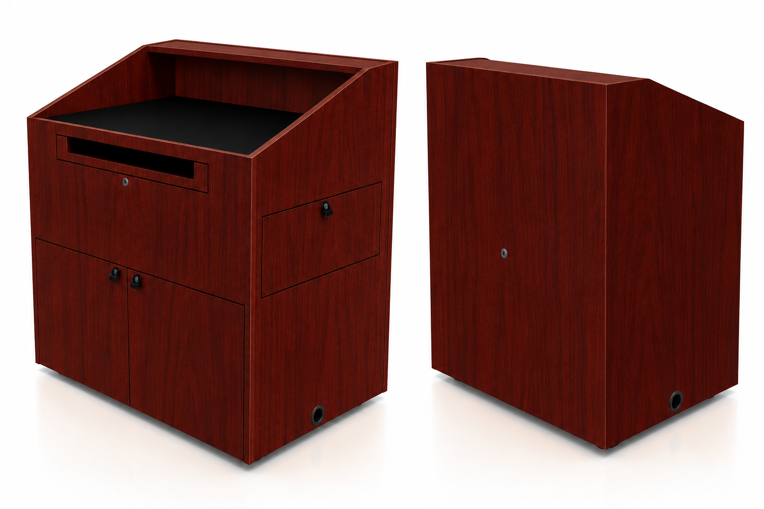 Sound-Craft The Teacher XL Hardwood Multimedia Lectern - ML2B