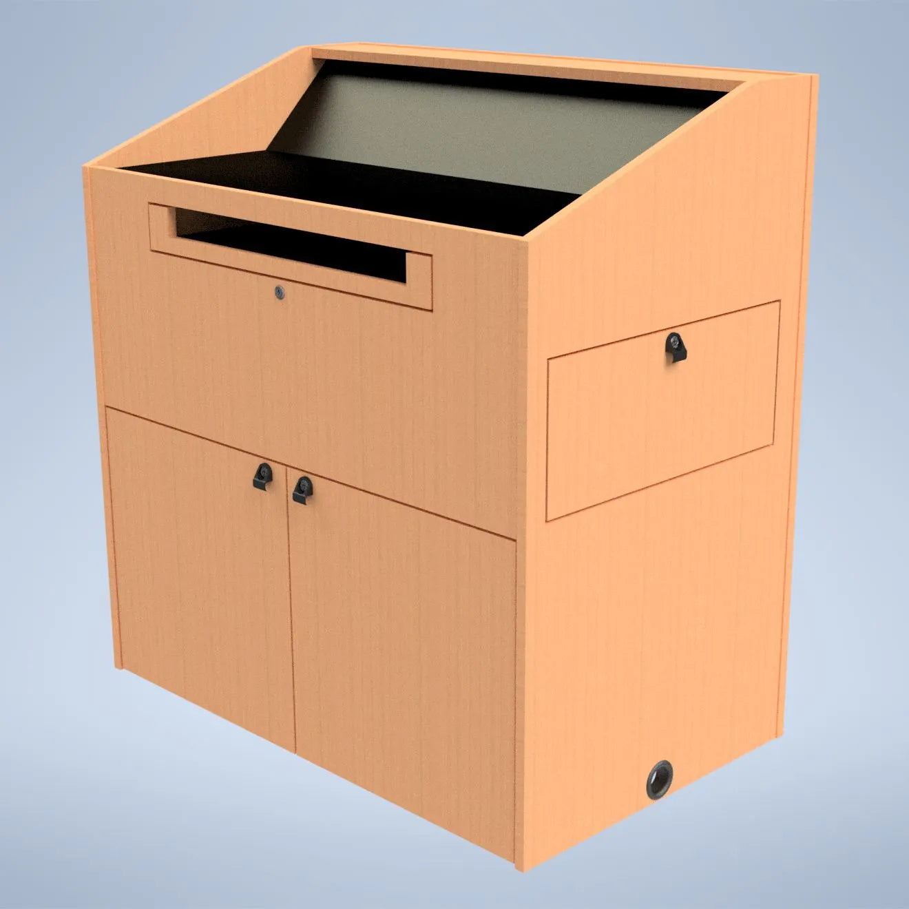 Sound-Craft The Teacher XL Hardwood Multimedia Lectern - ML2B