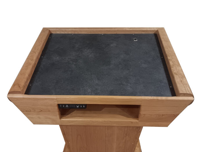 Executive Wood Modern Titan Lift™ Height Adjustable Lectern - TTN435-LIFT