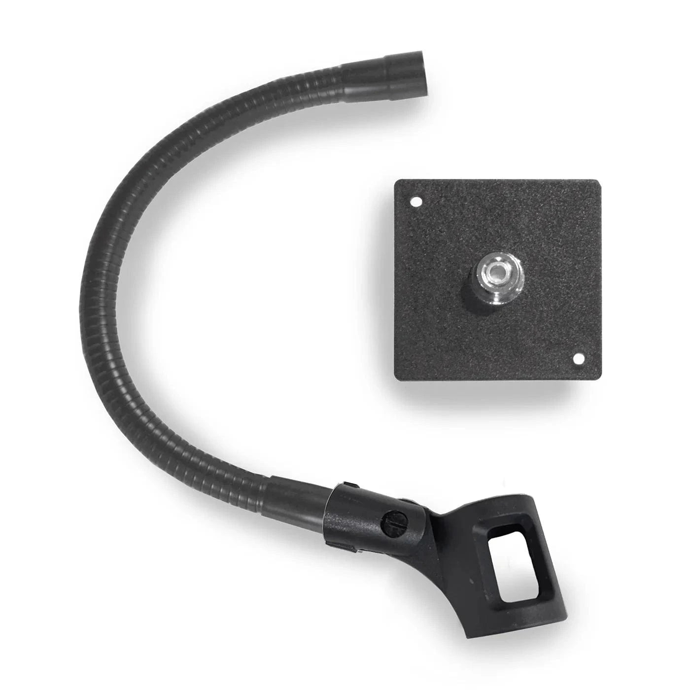 Black metal bracket with flexible microphone holder 