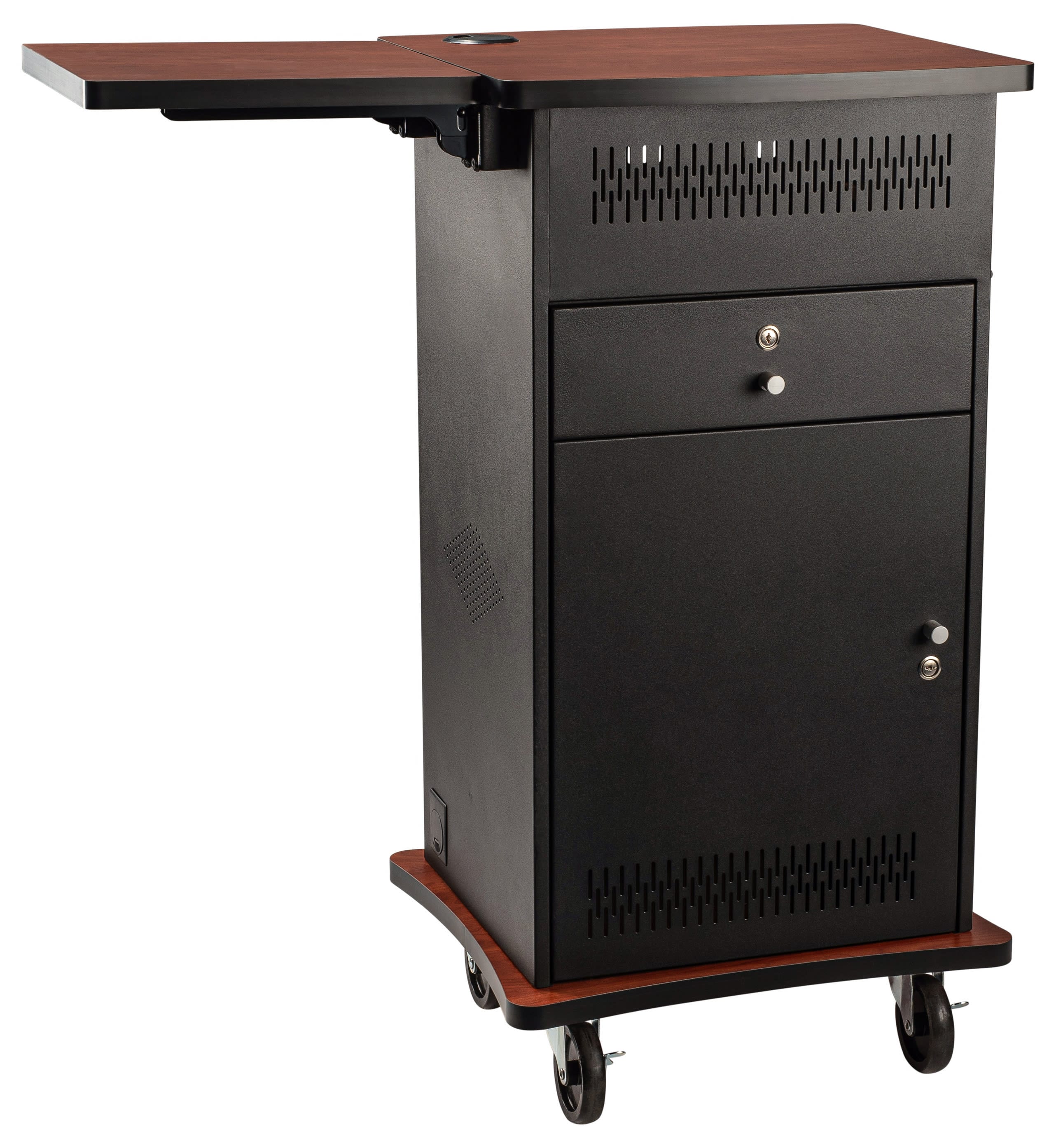 Oklahoma Sound Wizard Multimedia AV Cart | Presentation Cart with HDMI & VGA