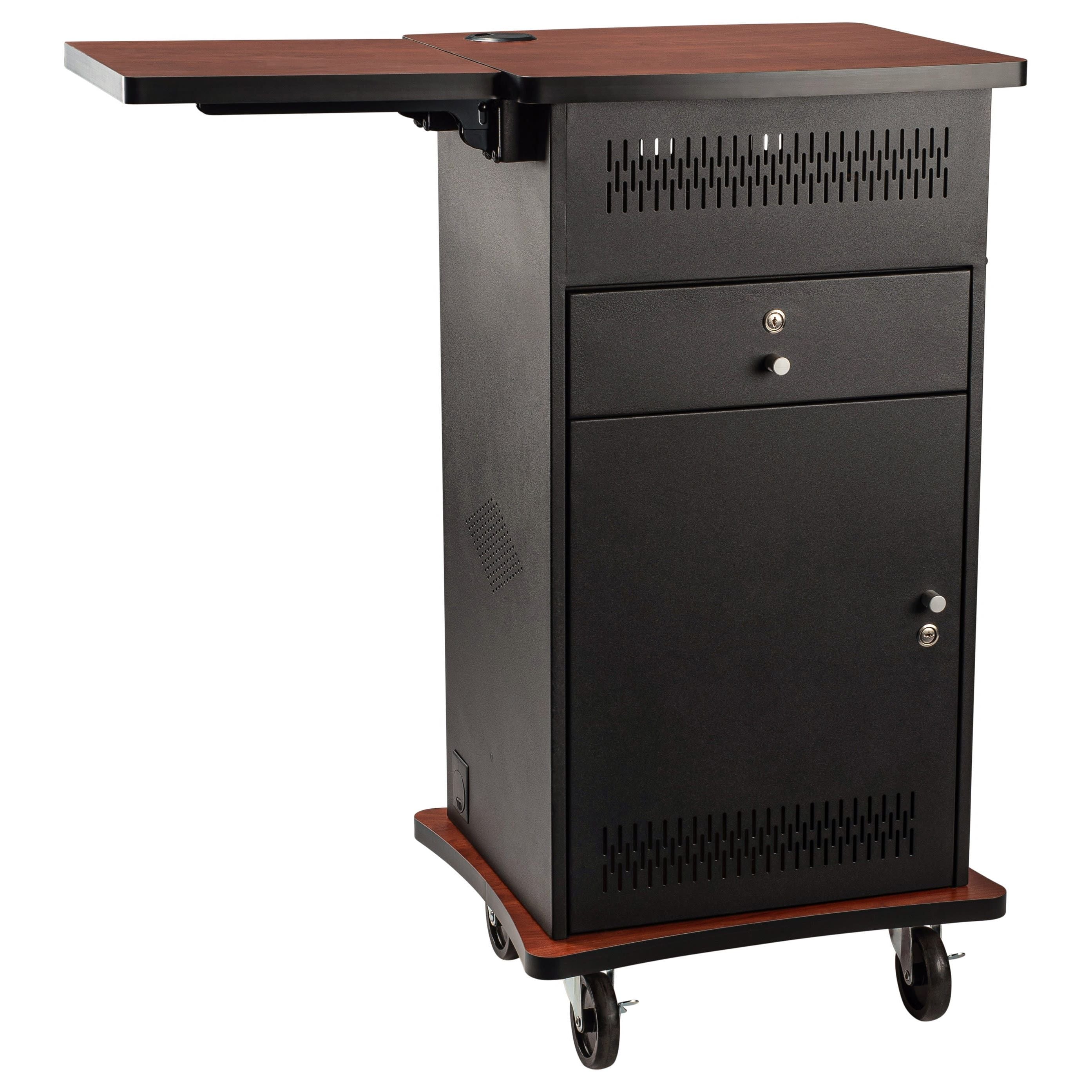 Oklahoma Sound Wizard Multimedia AV Cart | Presentation Cart with HDMI & VGA
