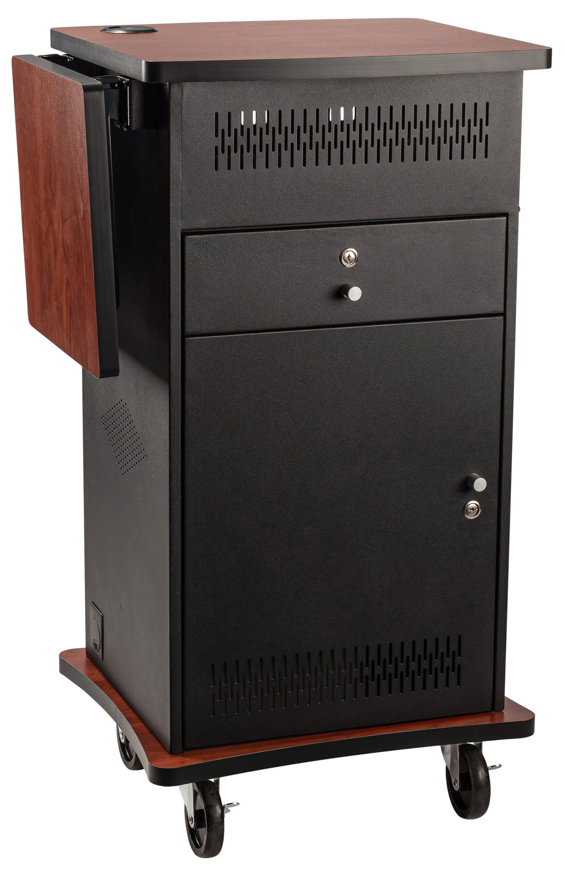 Oklahoma Sound Wizard Multimedia AV Cart | Presentation Cart with HDMI & VGA