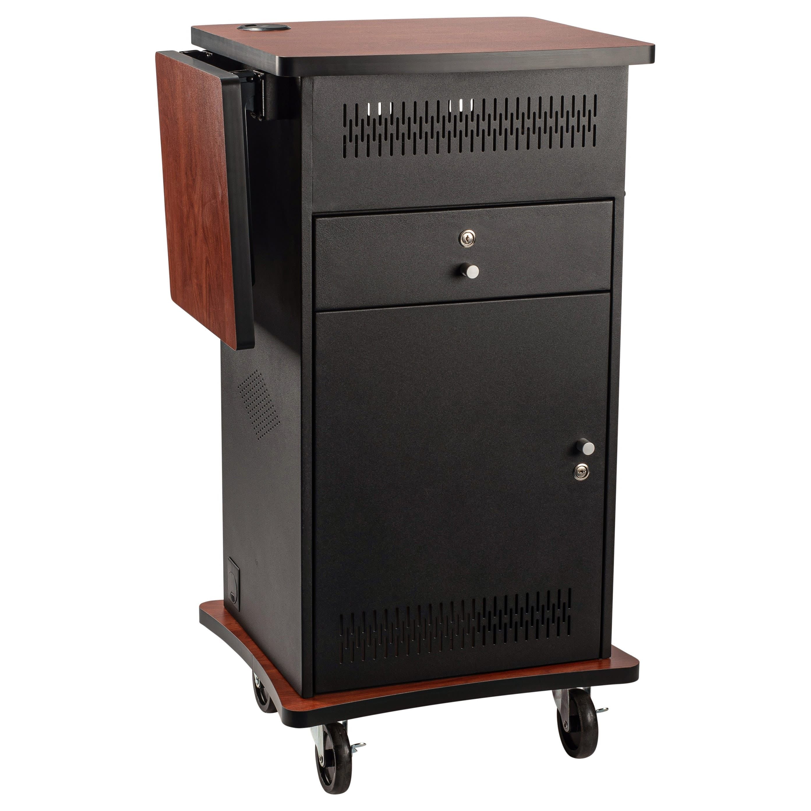 Oklahoma Sound Wizard Multimedia AV Cart | Presentation Cart with HDMI & VGA