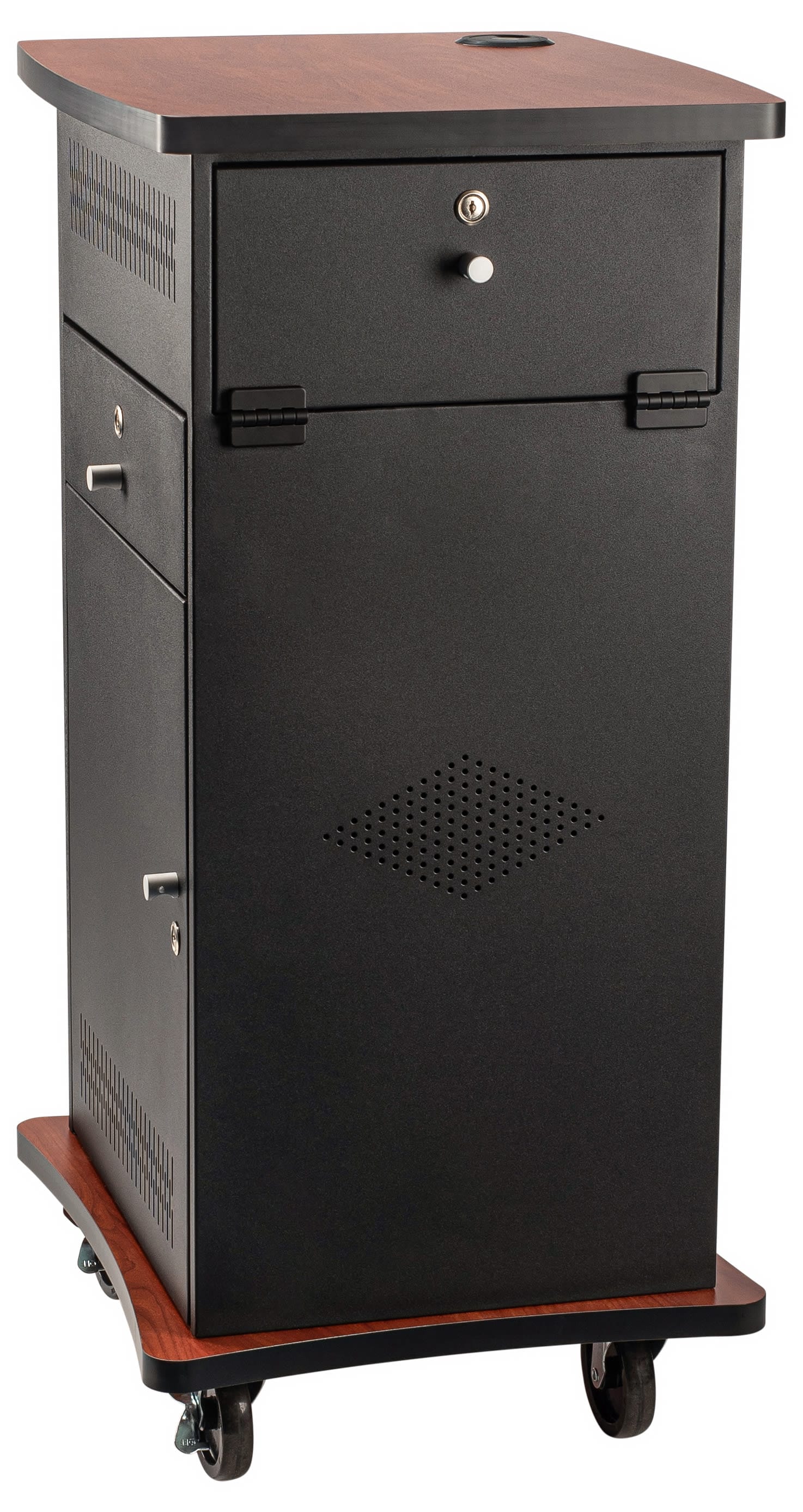Oklahoma Sound Wizard Multimedia AV Cart | Presentation Cart with HDMI & VGA