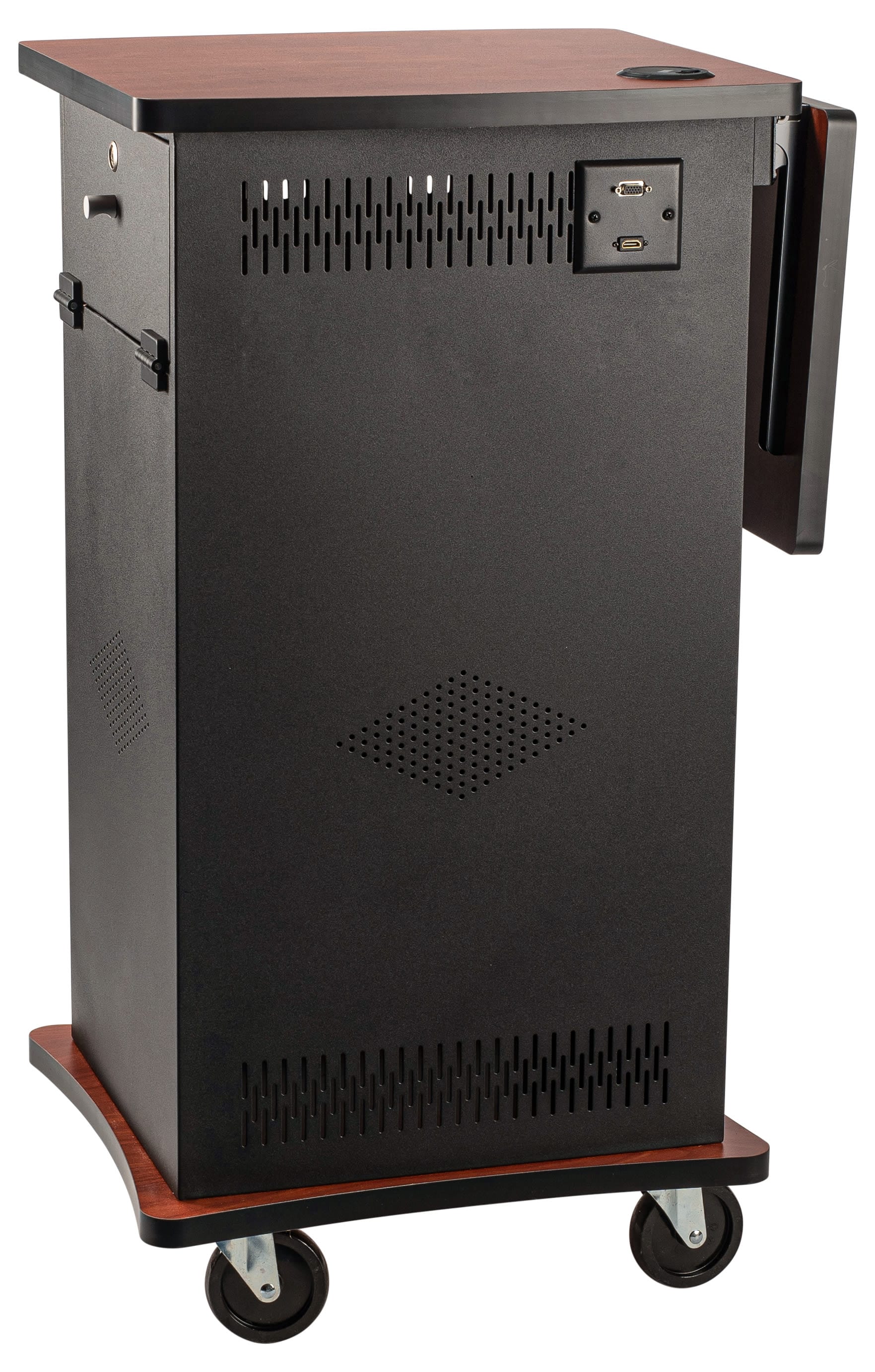 Oklahoma Sound Wizard Multimedia AV Cart | Presentation Cart with HDMI & VGA