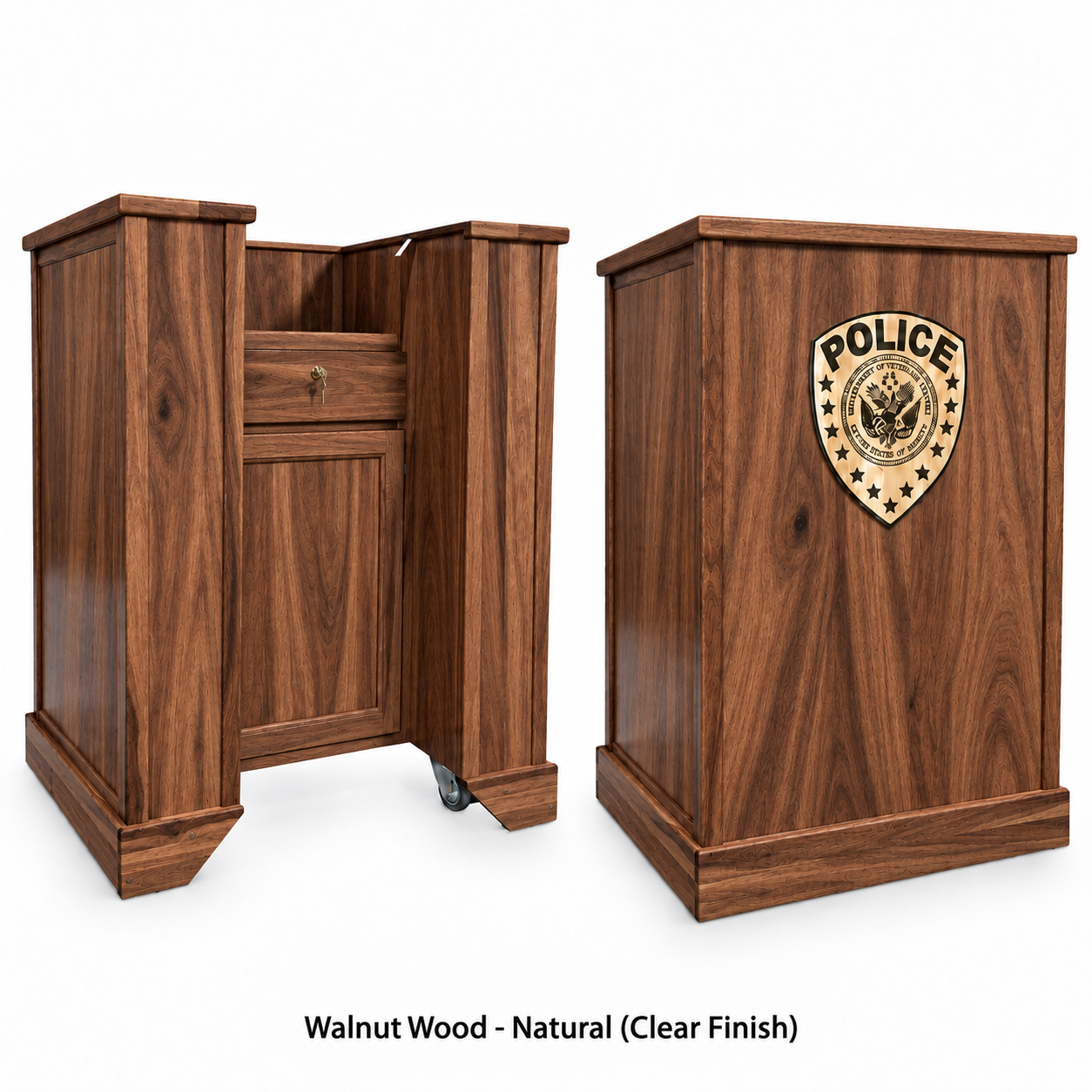 Executive Wood Defender Step-In™ Bullet Resistant Work Station - DEF339-SI