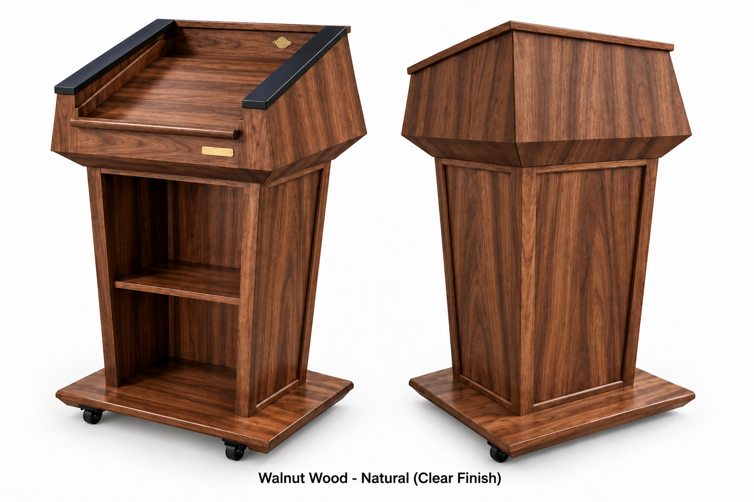 Executive Wood Presidential Bullet Resistant Podium – Certified NIJ Level III - PRES500-AB