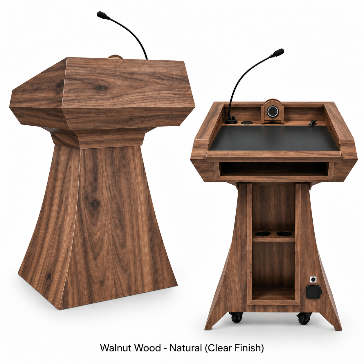 Executive Wood Adjustable StatesMan AutoGlide™ Lectern | STM019-AG