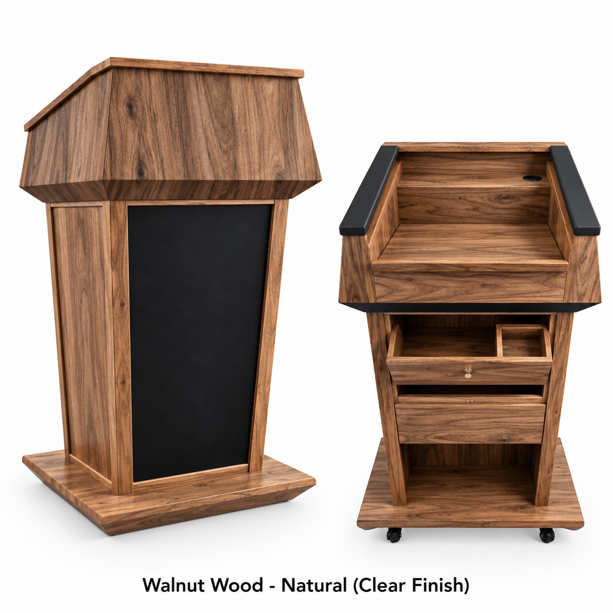 Executive Wood Presidential Plus Evolution™ Sound Lectern with Built-In Audio - PRES900-EV