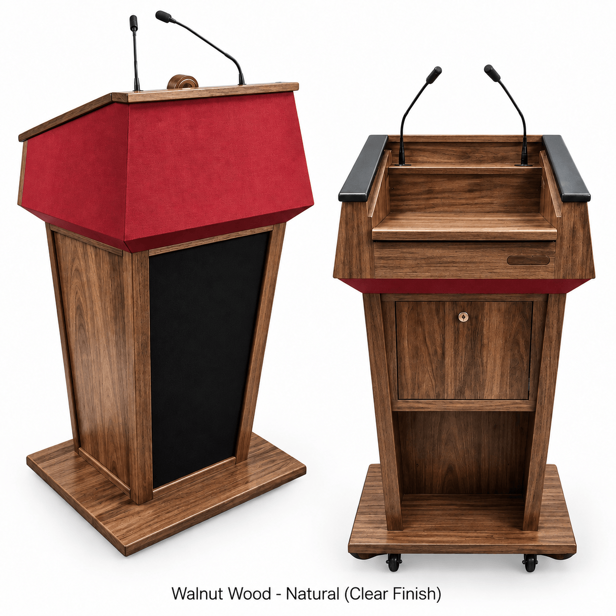 Executive Wood Presidential Evolution Podium with Built-In Audio - PRES500-EV
