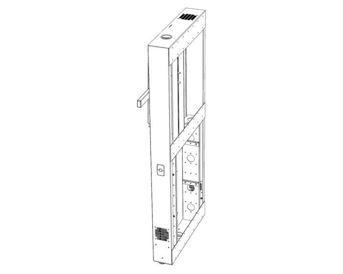 AVFI Height Adjustable Heavy Duty Wall Anchored Stand for Single and Dual Monitor Mount - TP4000WM