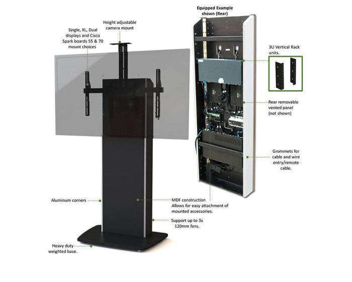 AVFI Fixed Base Telepresence Stand - TP800 Series