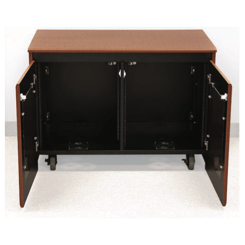 avfi cr2000ex credenza with the front doors opened